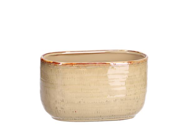 Jardniere Boheme Keramik Stoneware glasiert  B19,5 T10,2 H11cm