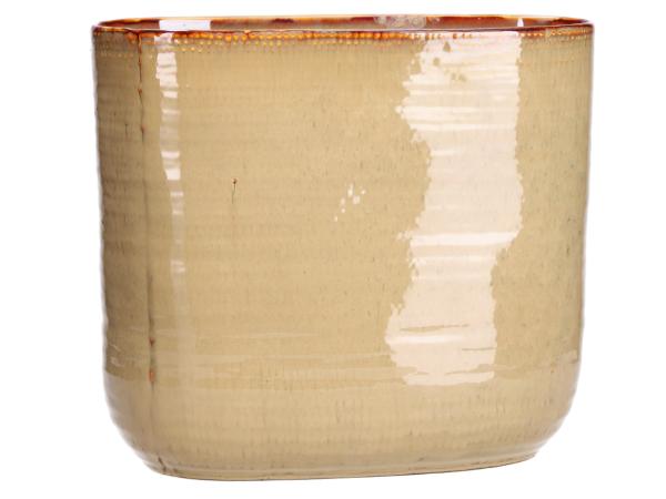 Jardniere Boheme Keramik Stoneware glasiert  B27 T12,5 H24cm