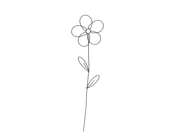 Blume Draht filigran z Stecken 
