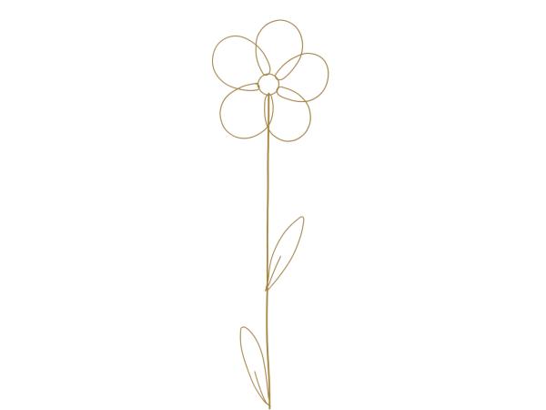 Blume Draht filigran z Stecken B13 L60cm
