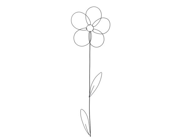 Blume Draht filigran z Stecken B13 L60cm
