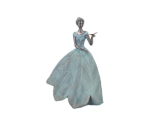 Statue Lydia Polyresine Broncefinish B30 T22 H46cm