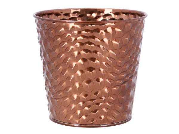 Topf Zink Kroko Prägung D15,5 H14,6cm