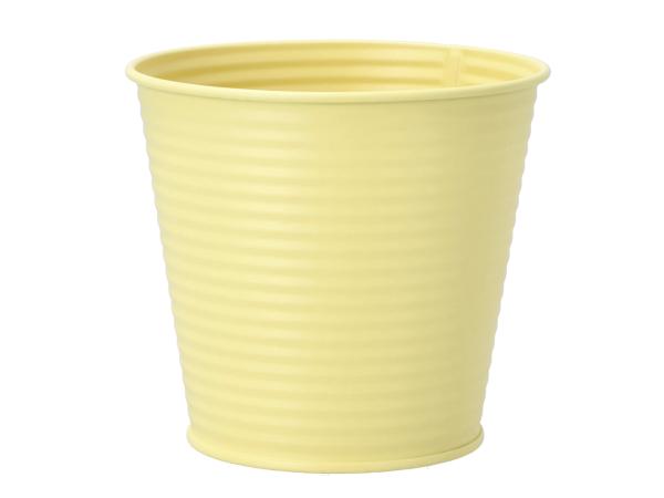 Topf Zink Rille lackiert D14 H12,6cm