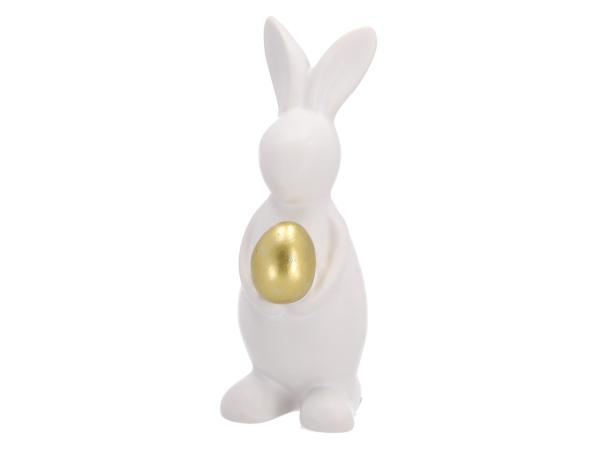 Hase Goldei Porzellan mattglasur B6,7 T5,3 H14,2cm