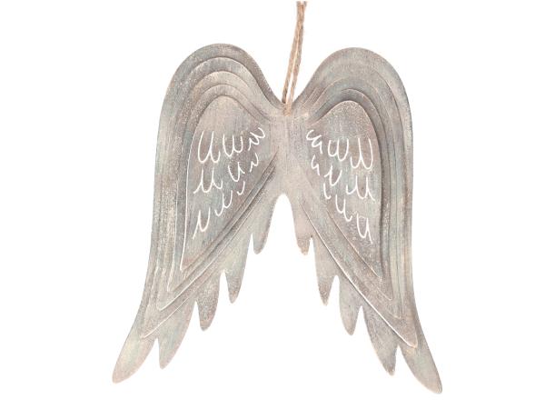 Engelsflügel Blech 3D z Hängen B15 H15cm