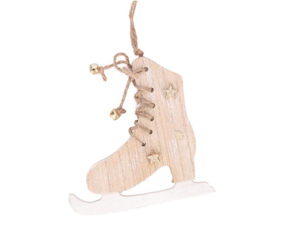 Schlittschuh Holz z Hängen B13 T1,2 H13cm