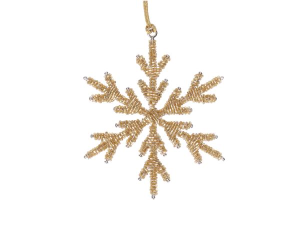 Schneeflocke Perlen z Hängen D12cm