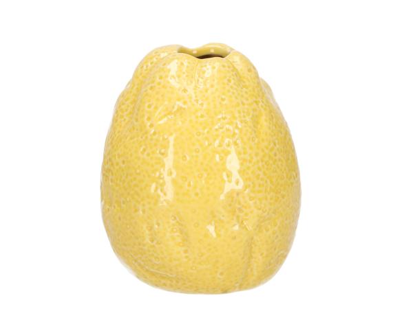 Vase Zitrone Porzellan glasiert D11 H13,2cm