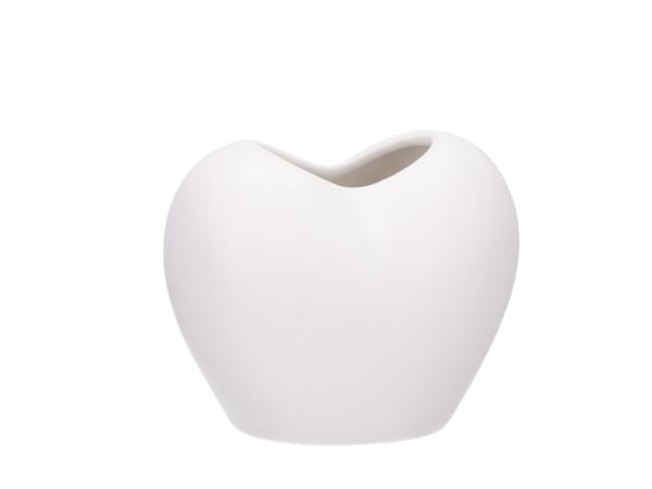 Herz Vase Porzellan B11,8 T8 H9,8cm