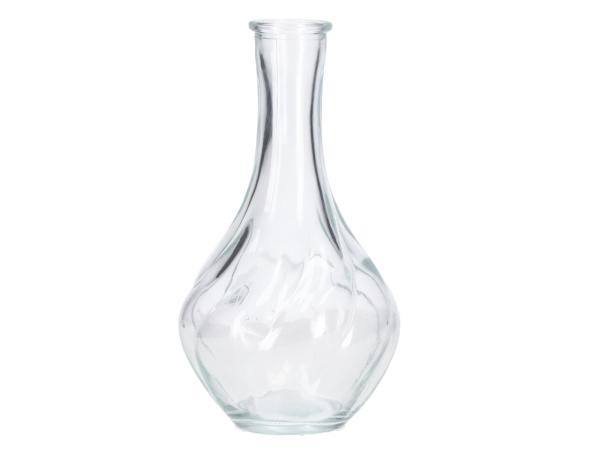 Tischvase Glas Einzelblüte Spirale D9,5 H17,5cm