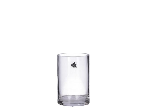 Zylinder Glas Cold Cut dickwandig geschliffener Rand D10 H15cm