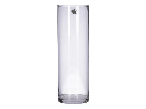 Zylinder Glas Cold Cut dickwandig geschliffener Rand D10 H30cm