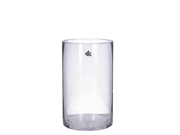 Zylinder Glas Cold Cut dickwandig geschliffener Rand D15 H25cm