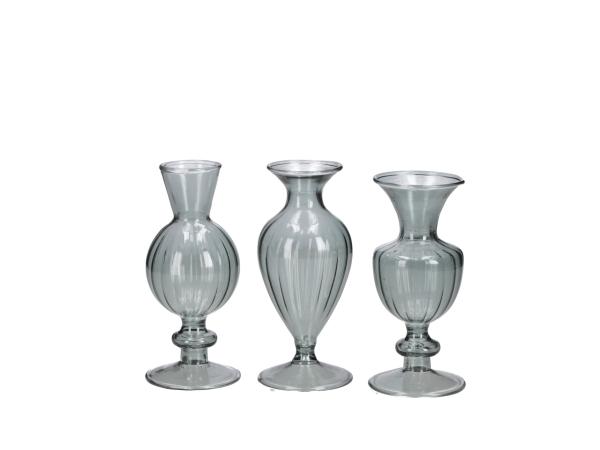 Tischvase Glas Tiffany 3Mod mundgeblasen 