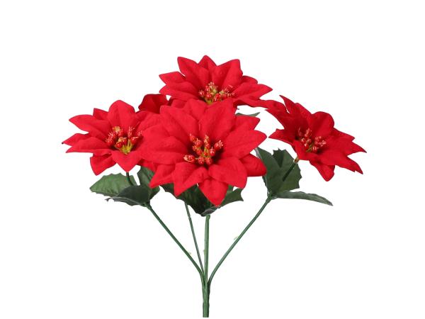 Busch Poinsettia Velvet D10/20 L28cm