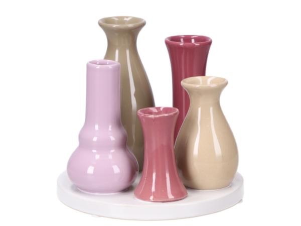 Kombinationsvase Keramik x5 D17cm