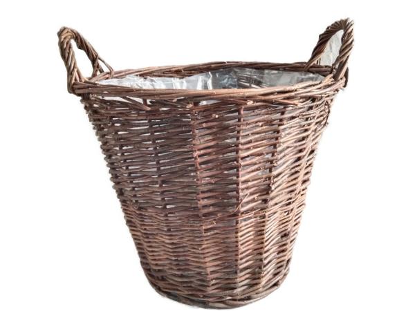 Pflanzkübel Spaltweide m Henkel D(29)43 H36/42cm