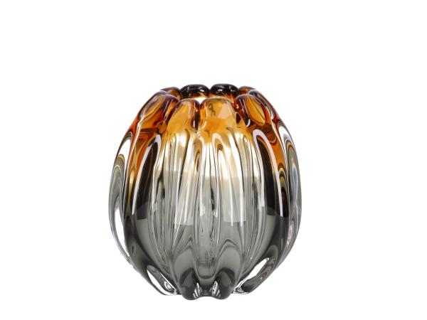Vase Glas Paris solid handmade durchgefärbtes Glas D17 H18cm
