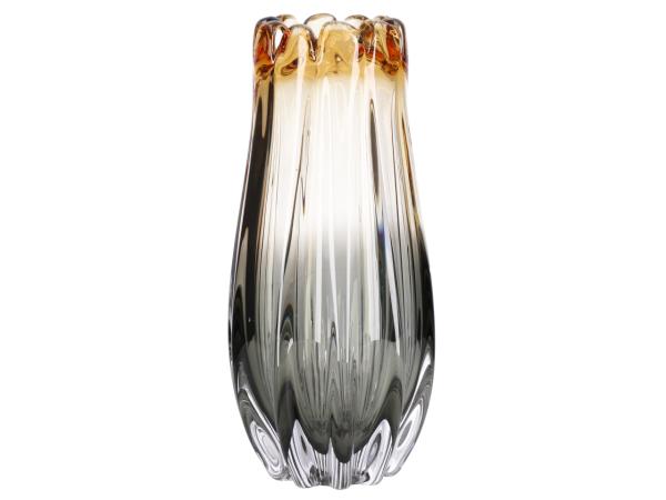 Vase Glas Paris solid handmade durchgefärbtes Glas D15 H32cm