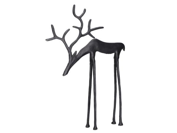 Hirsch Aluguss Head down z Stellen D39 H49cm