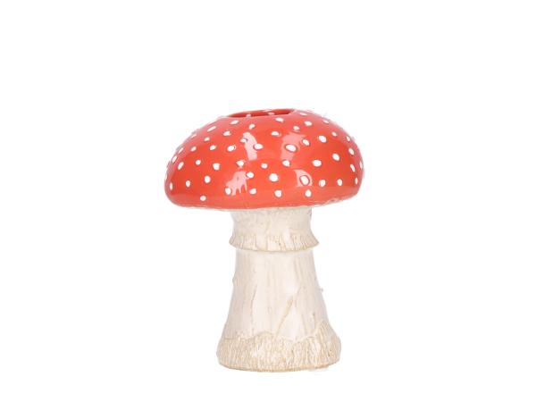 Pilzvase Fliegenpilz Porzellan H13cm