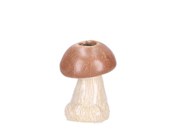 Pilzvase Steinpilz Porzellan H11cm
