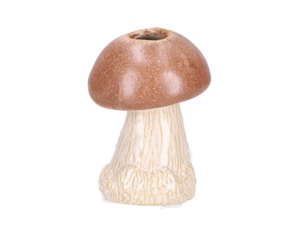 Pilzvase Steinpilz Porzellan H13cm