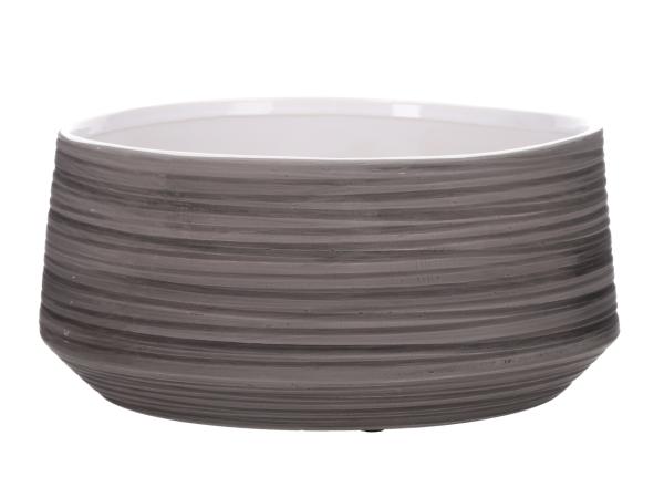 Schale Annele Struktur coloriert matt innen glasiert D24 H11,5cm