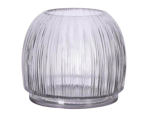 Vase Glas Java Rille D12,5/17 H16,5cm