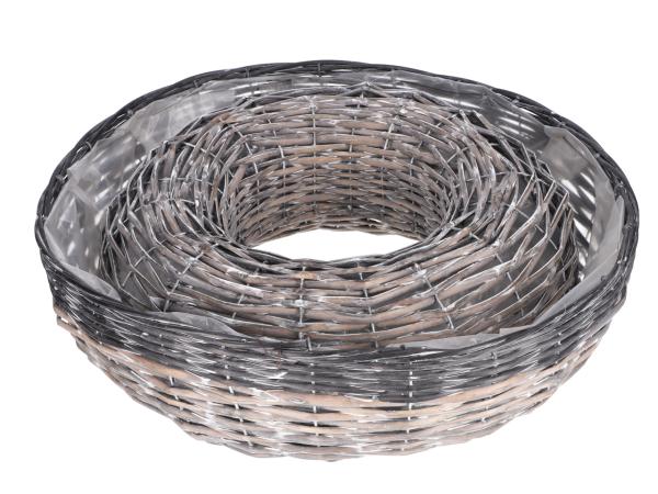 Pflanzring Spaltweide 2tone Set2 D44/50 H11,5/12,5cm