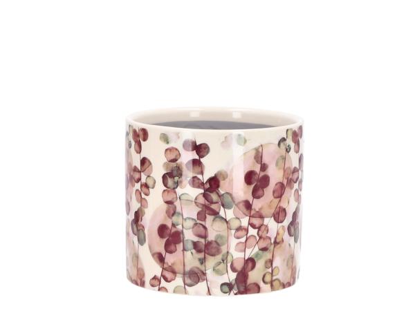 Topf Keramik Rankmotiv Mühlenbeckia aquarell D11,7 H10,5cm