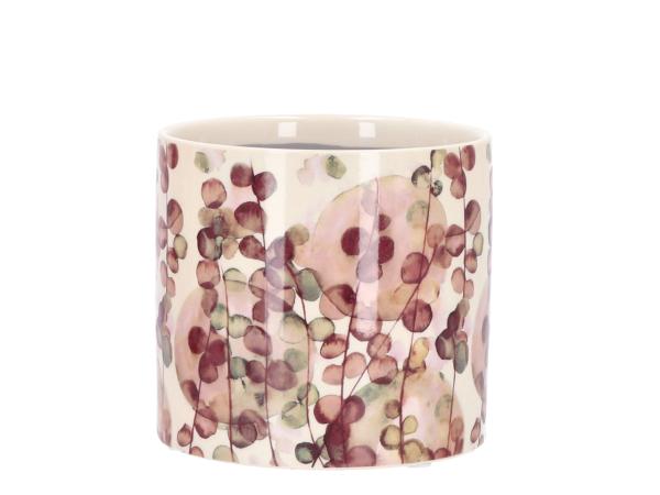 Topf Keramik Rankmotiv Mühlenbeckia aquarell D14 H12,5cm