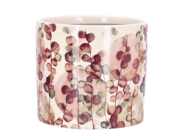 Topf Keramik Rankmotiv Mühlenbeckia aquarell D16,5 H15cm