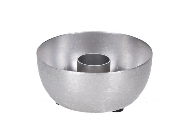 Schale Kerzenhalter Metall f Stabkerze D8,5 B6 H4cm