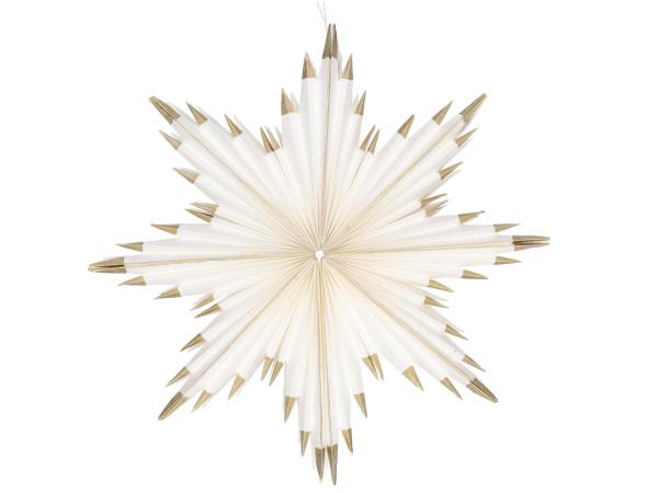 Strahlenstern Goldspitze Papier 3D z Falten Magnetverschluss D30cm
