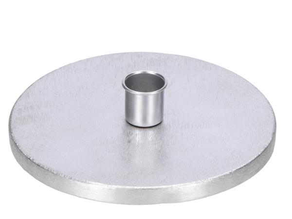 Deckel metall Spitzkerzenhalter (für Zylinderglas/Gefäss) D15,5cm