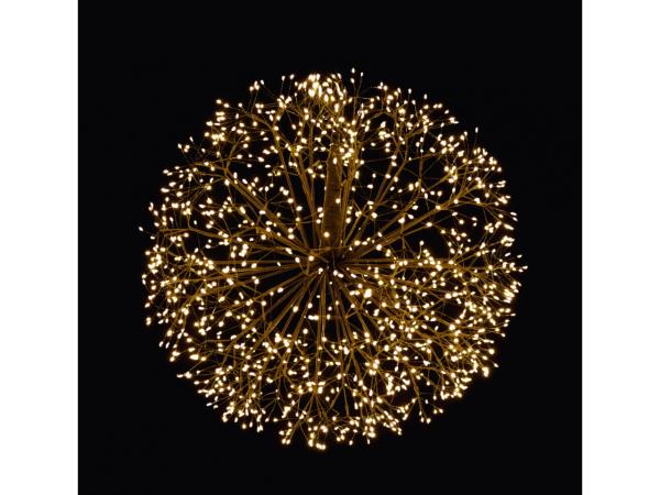 Lichtkugel 60cm LED 1200 Lichter warmweiss indoor D60cm