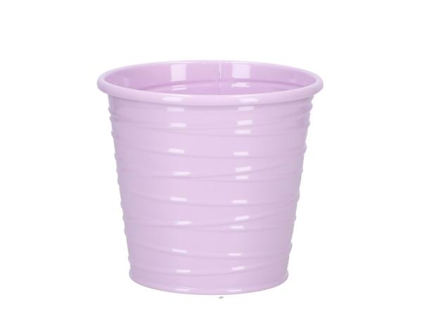 Topf Blech Fadenrille Glanzlack D13 H12cm