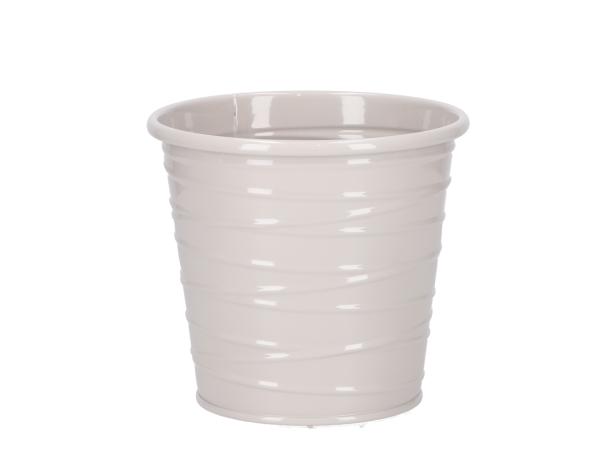 Topf Blech Fadenrille Glanzlack m Inlay D13 H12cm