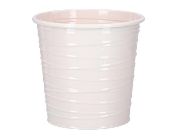 Topf Blech Fadenrille Glanzlack m Inlay D15 H14,5cm