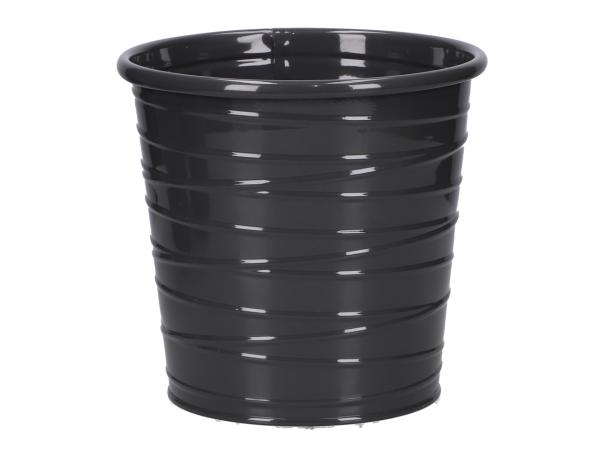 Topf Blech Fadenrille Glanzlack m Inlay D15 H14,5cm