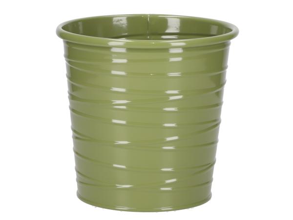 Topf Blech Fadenrille Glanzlack D15 H14,5cm