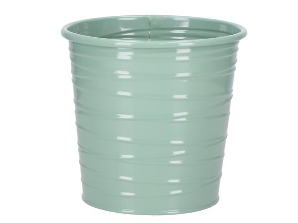 Topf Blech Fadenrille Glanzlack m Inlay D15 H14,5cm