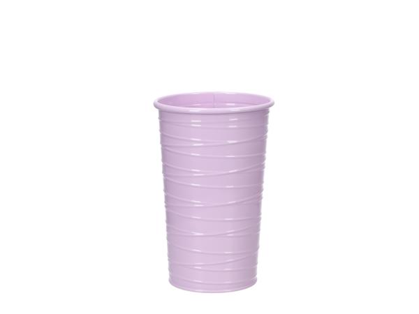Vase Blech Fadenrille Glanzlack 
