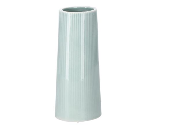 Tischvase Rille Porzellan B6,5 T5,5 H14,5cm