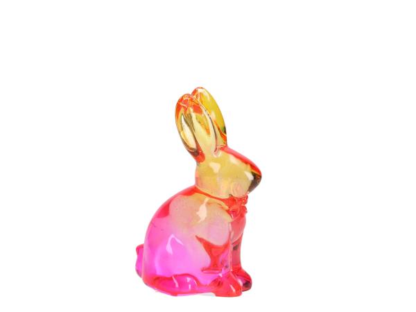 Hase Glas massiv 2tone pink/orange 