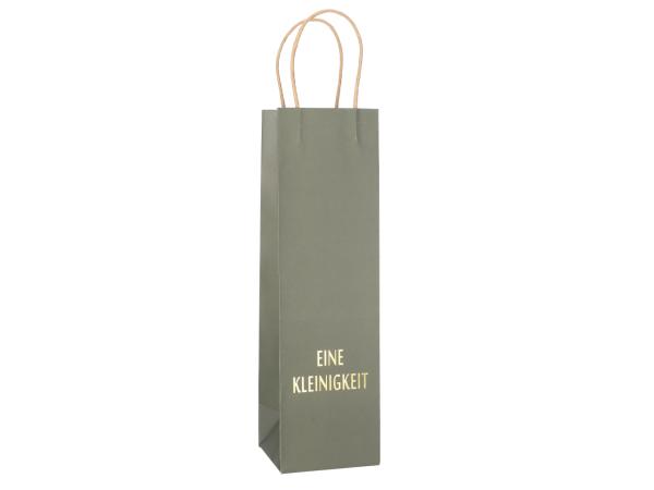 Flachentasche bedruckt Papier "Eine Kleinigkeit" B10,5 T10 H36cm