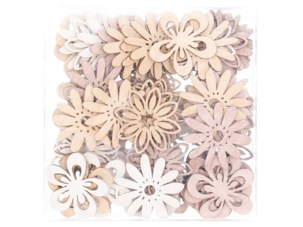 Streusortiment Blüte durchbrochen 3Mod 72St/Bx D4cm