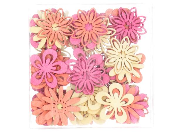 Streusortiment Blüte durchbrochen 3Mod 72St/Bx D4cm